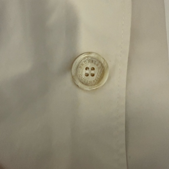 Brunello Cucinelli Mens White Nylon Jacket Sz 50/L - Picture 6 of 13